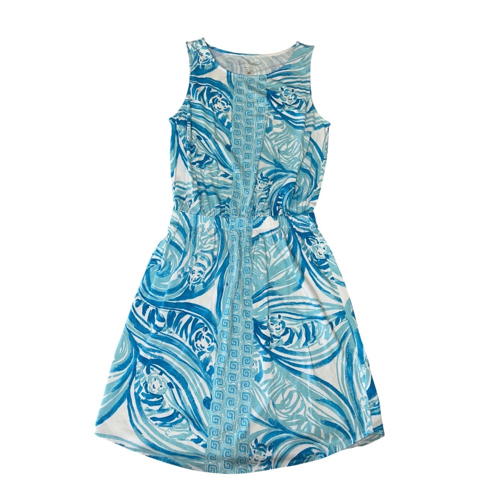 Lilly Pulitzer Women's Windward Dress in Sea Ruffles Size XS Resort Wear Beach